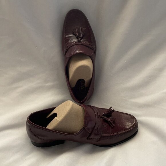 Wright Men’s Shoes 7.5 EEE Brown Tassel Loafer Made in Italy Leather Church New main image 7